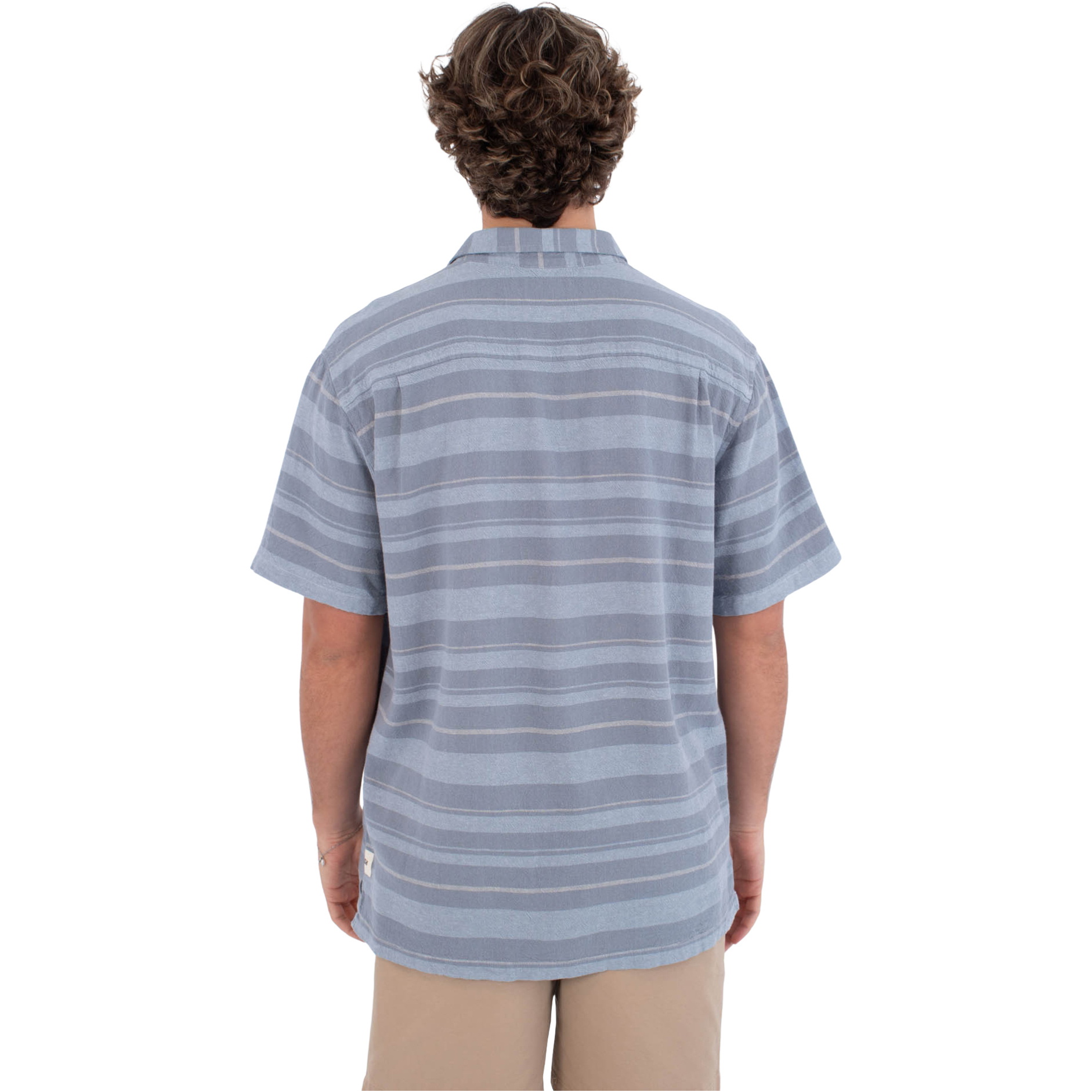 2026 Hurley Mens Oceanside Shirt HSP25MMVS02417420 - Blue